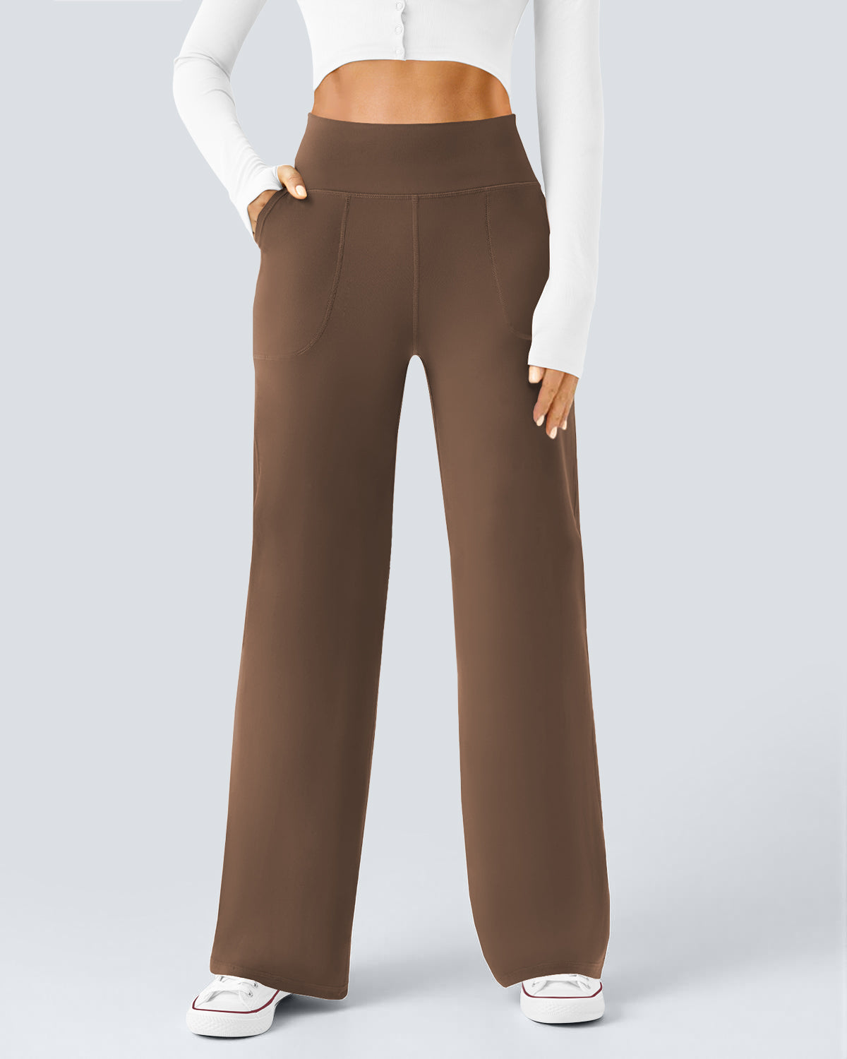 High Waist Wide Leg Yoga Pants