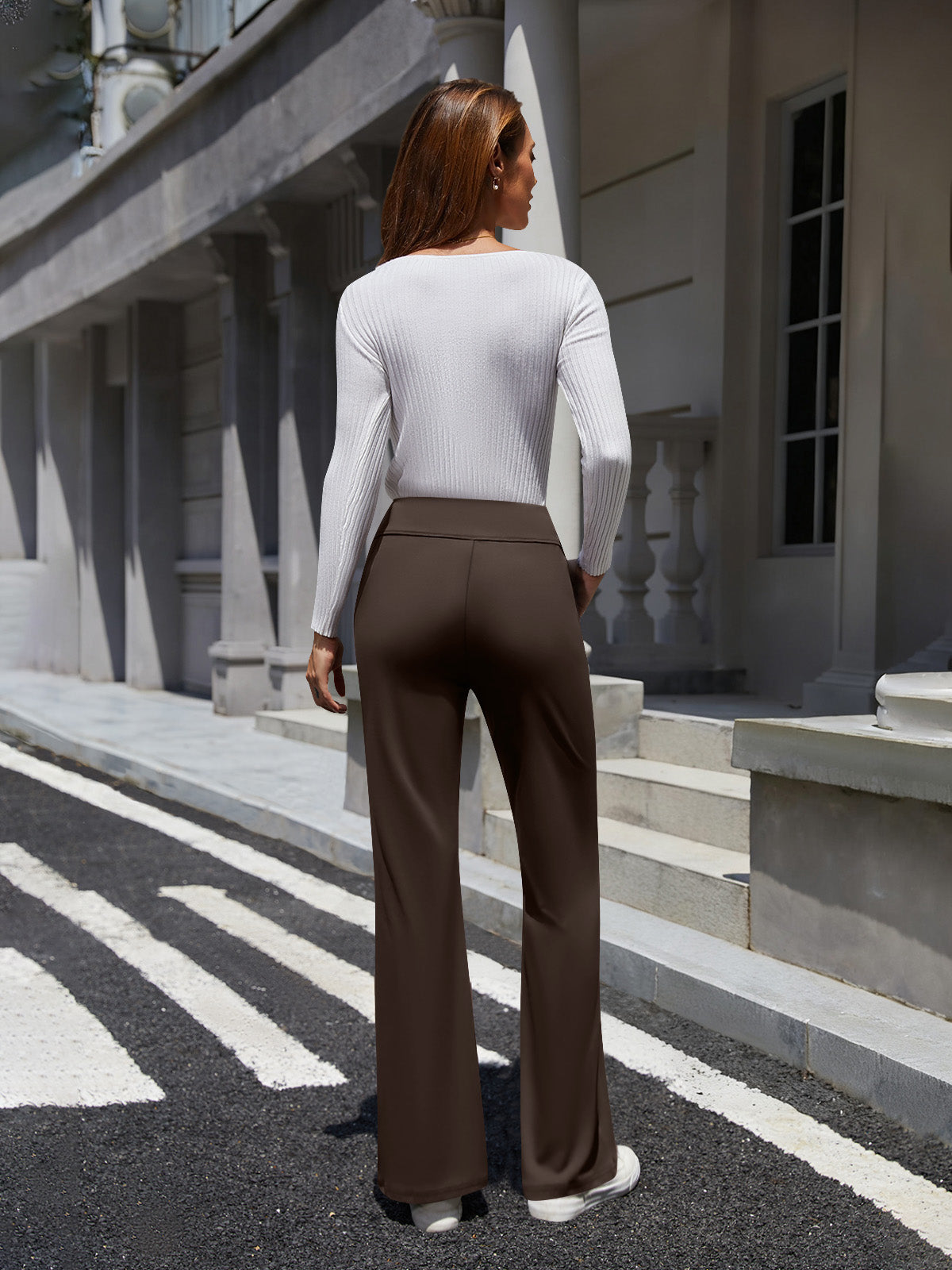 Bootcut Pull On Work Pants