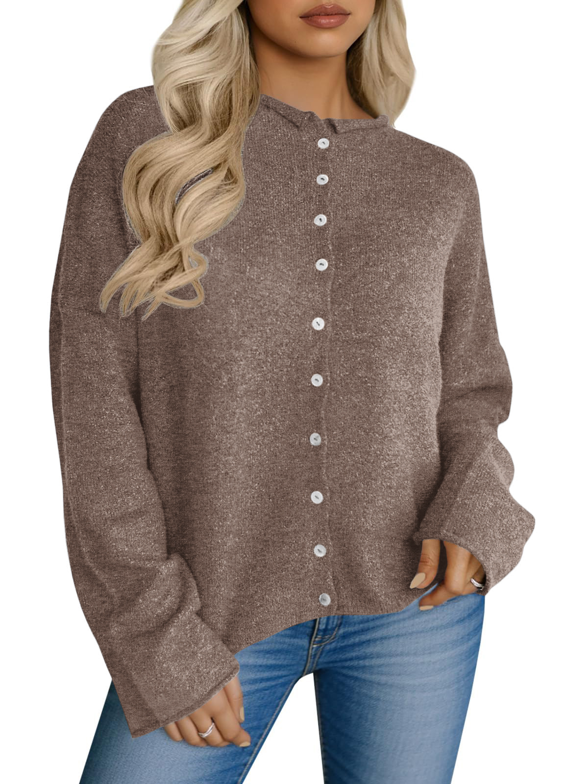 Cozy Knit Button Cardigan