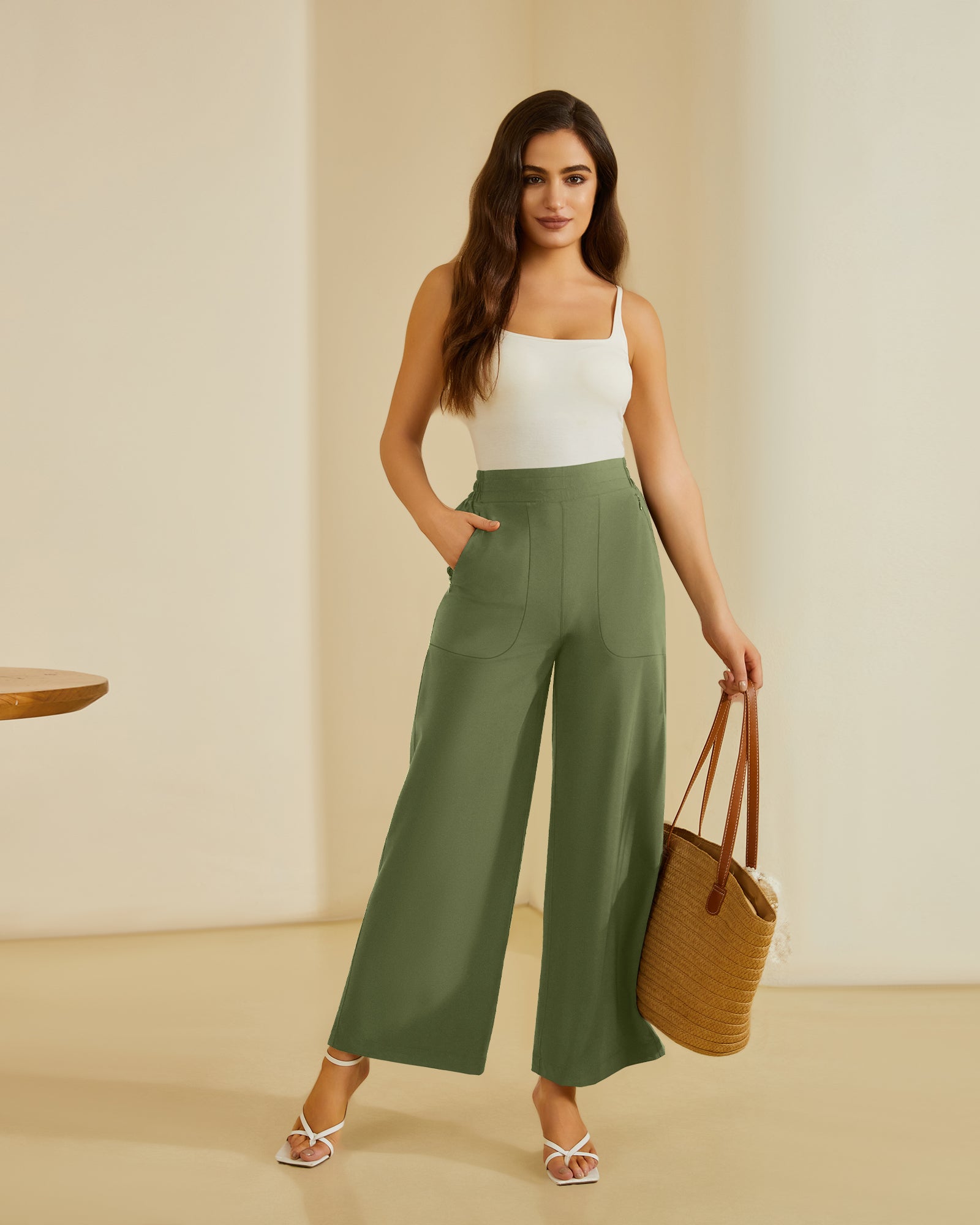 Frame Wide Leg Trouser
