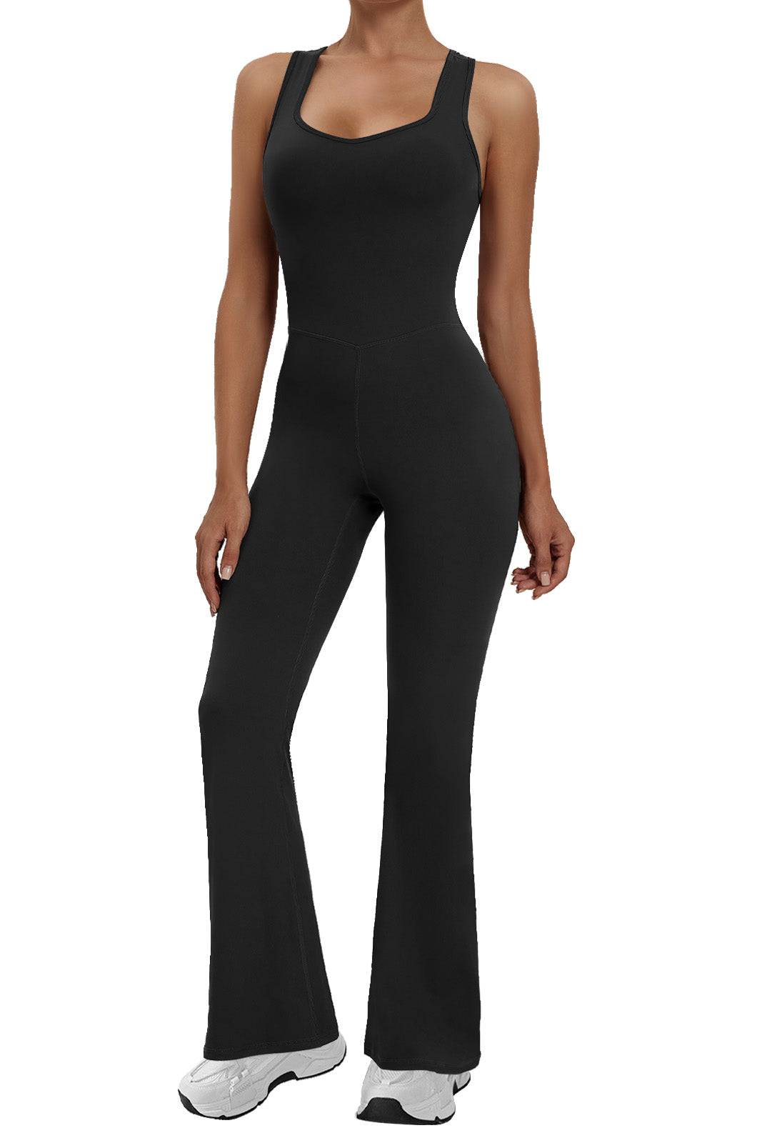 Sculpt Stretch Flare Jumpsuit