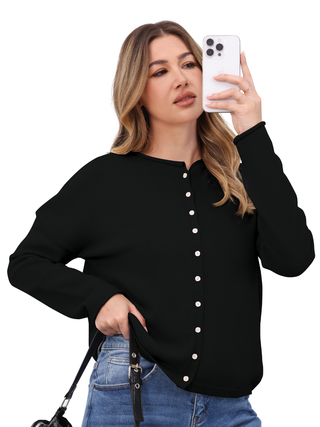 Cozy Knit Button Cardigan