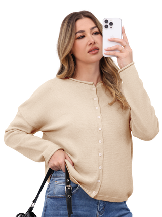Cozy Knit Button Cardigan
