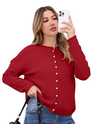 Cozy Knit Button Cardigan