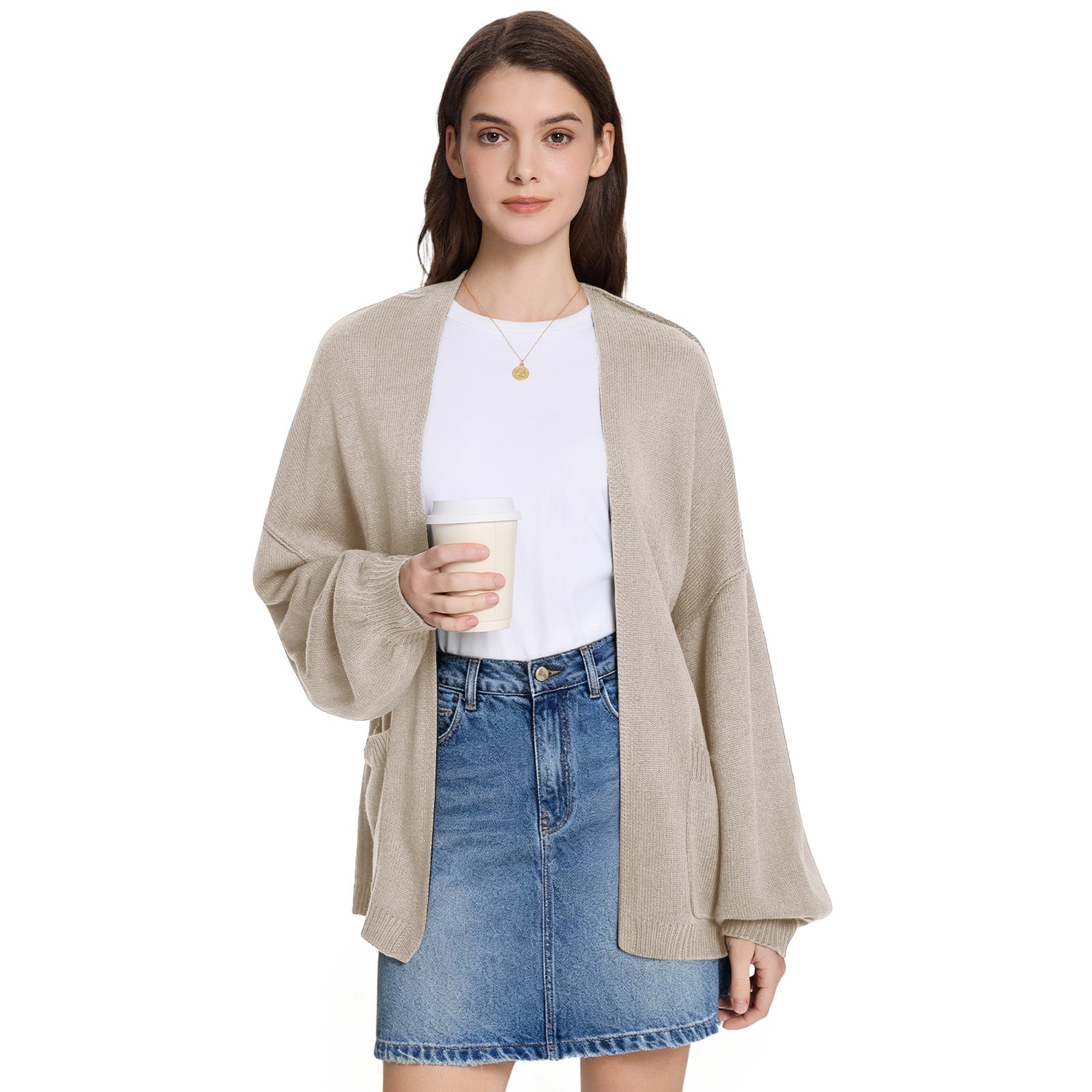 Cozy Open Front Knit Cardigan