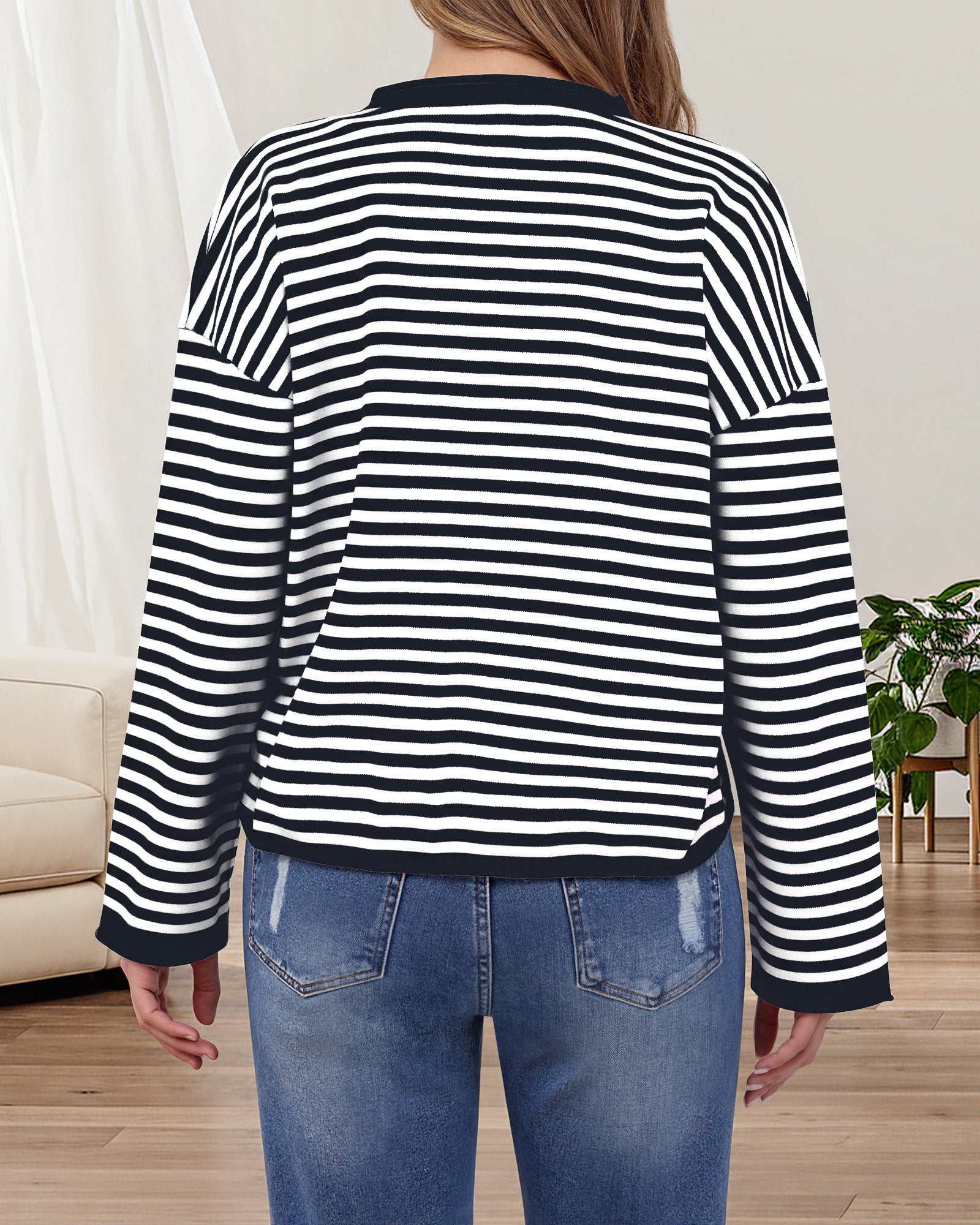 Coastal Stripe Knit Cardigan