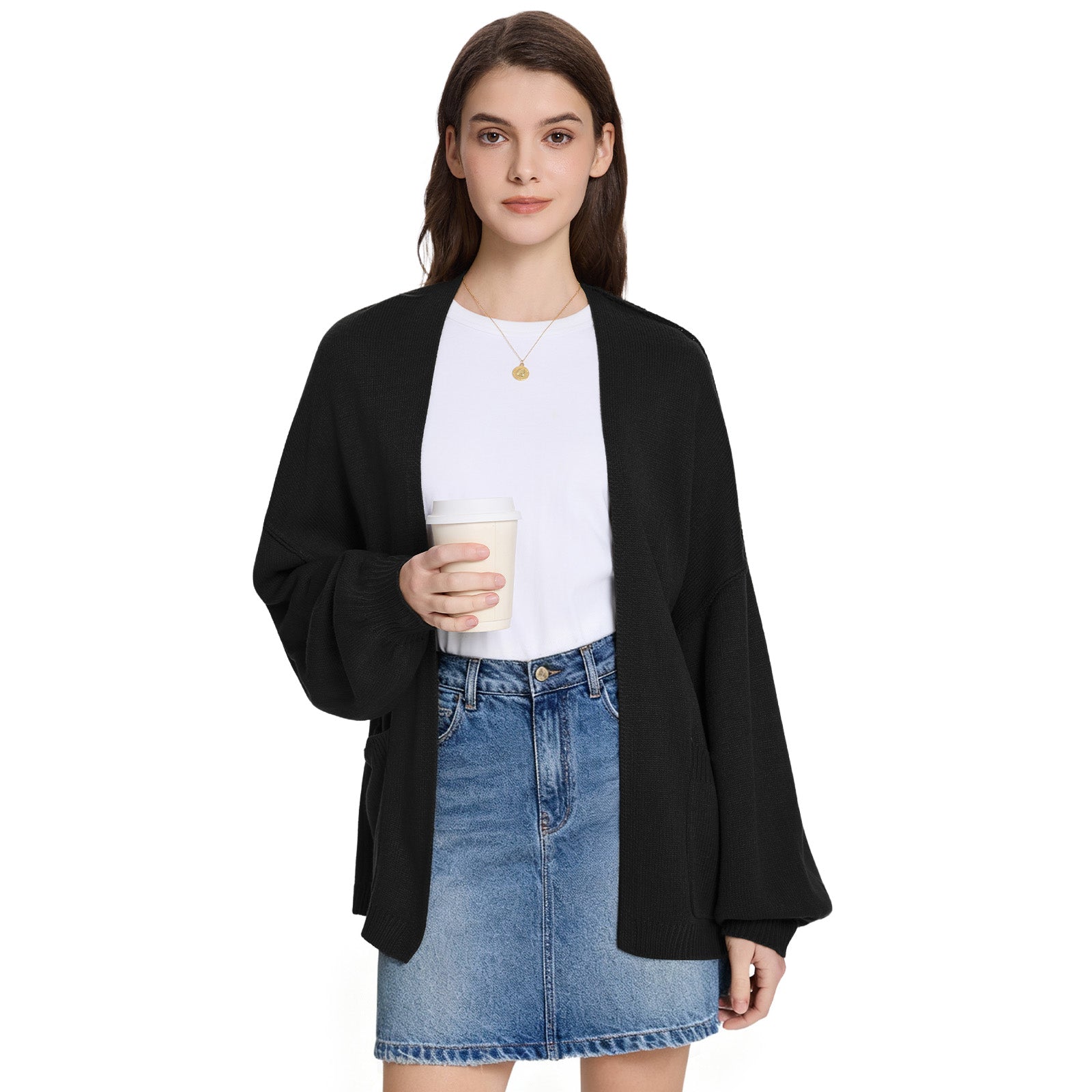 Cozy Open Front Knit Cardigan