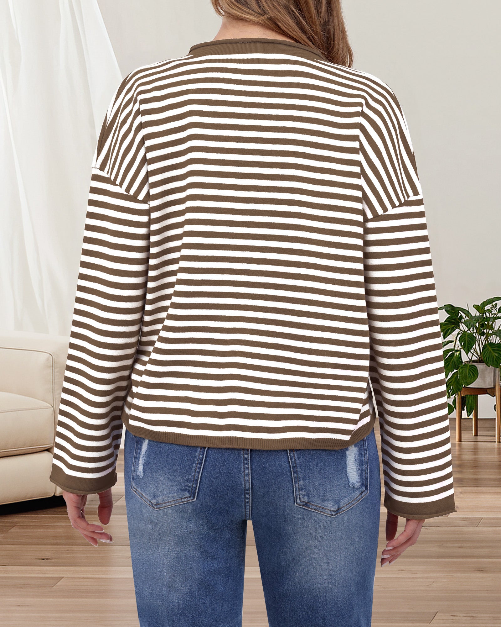 Coastal Stripe Knit Cardigan