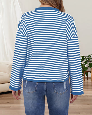 Coastal Stripe Knit Cardigan