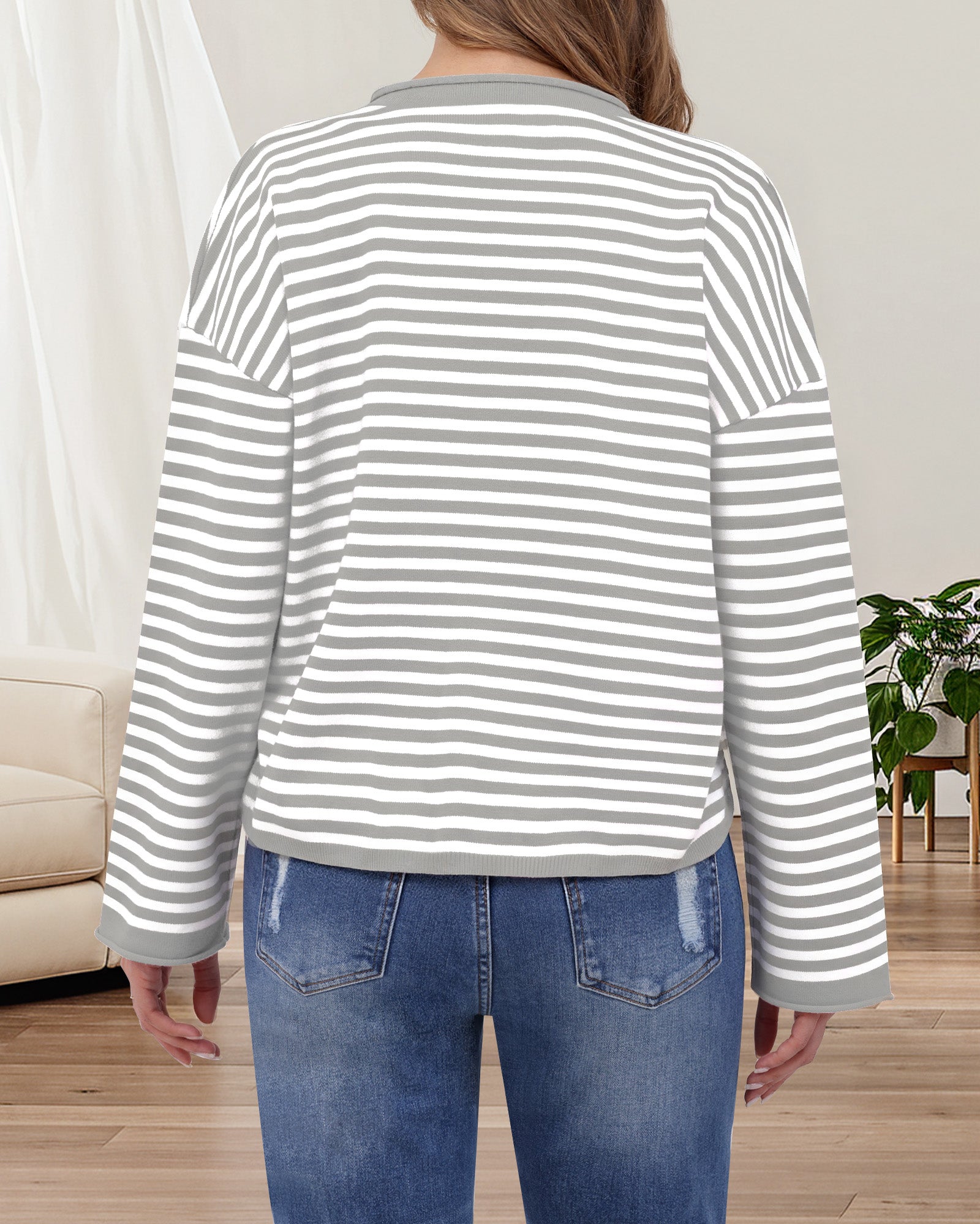 Coastal Stripe Knit Cardigan