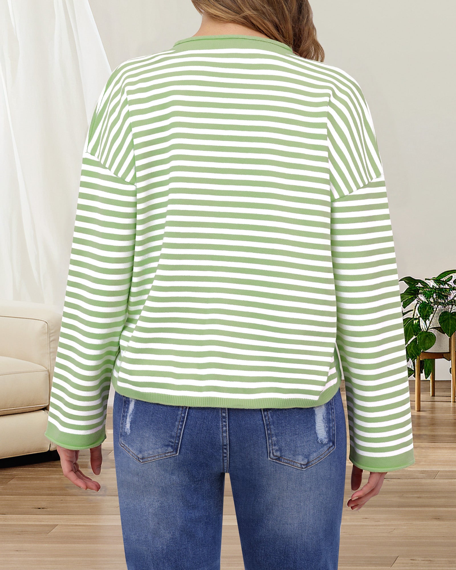 Coastal Stripe Knit Cardigan