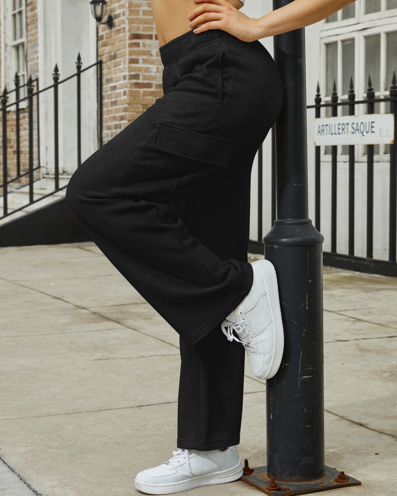 Urban Straight Leg Cargo Sweatpants