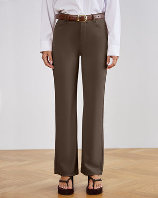 Tailored Stretch Flare Trousers