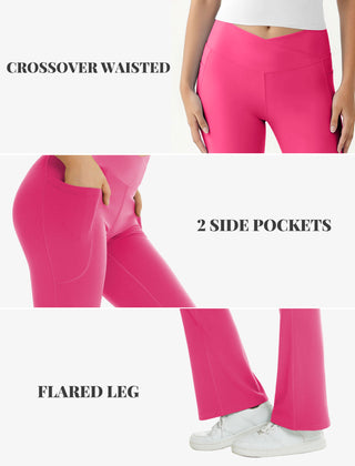 Crossover Flare Pocket Leggings