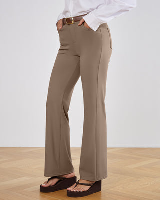 Tailored Stretch Flare Trousers