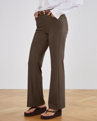 Tailored Stretch Flare Trousers