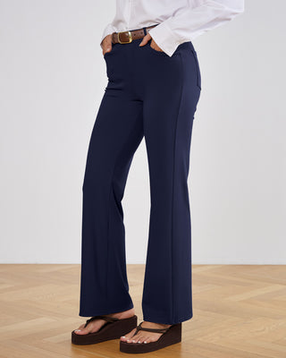 Tailored Stretch Flare Trousers