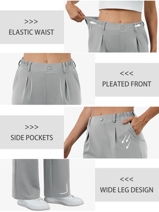 Soft Stretch Wide Leg Work Pants