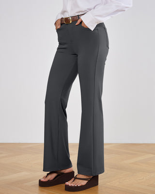 Tailored Stretch Flare Trousers