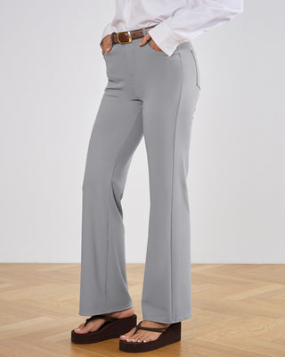 Tailored Stretch Flare Trousers