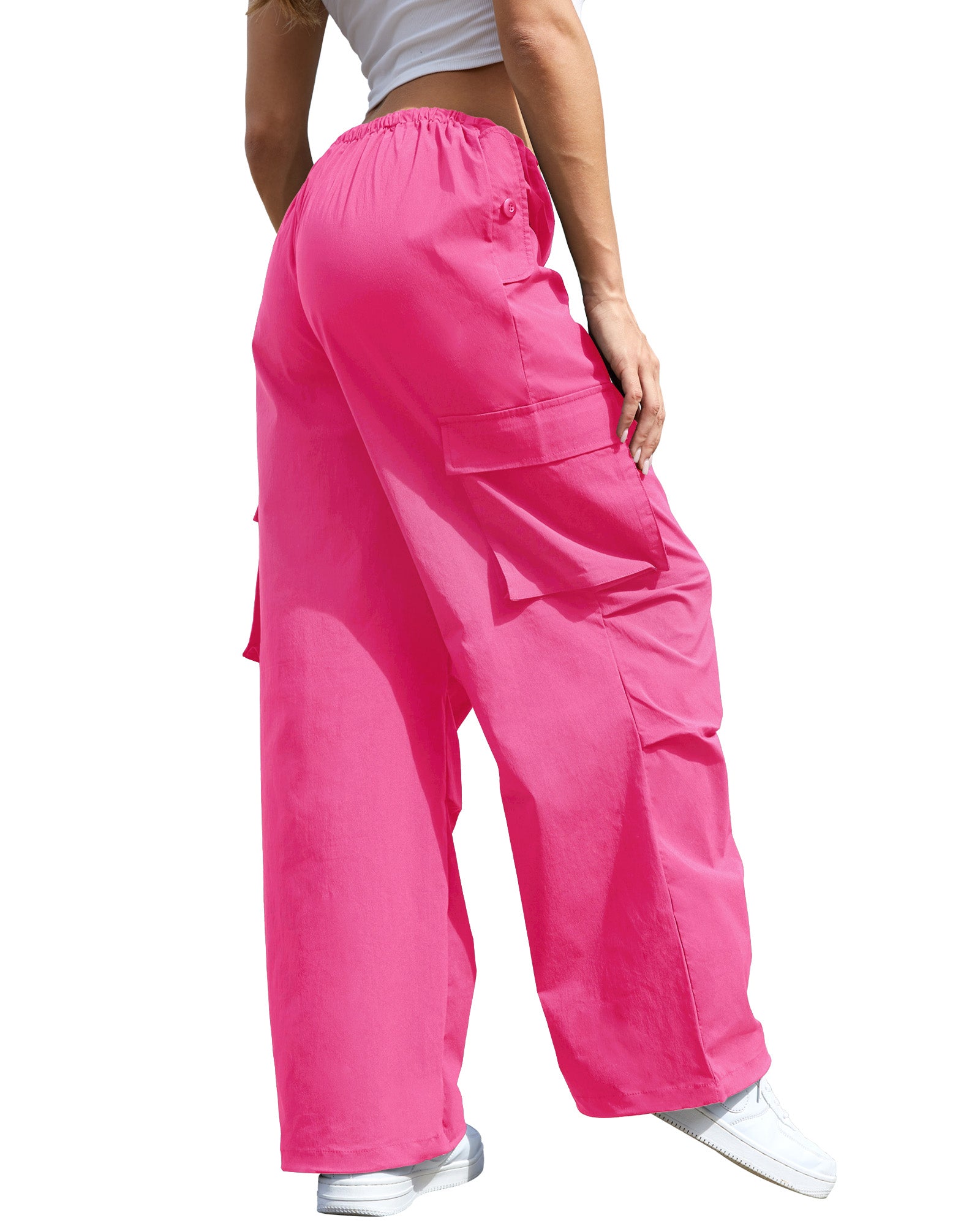 Street Line Parachute Cargo Pants