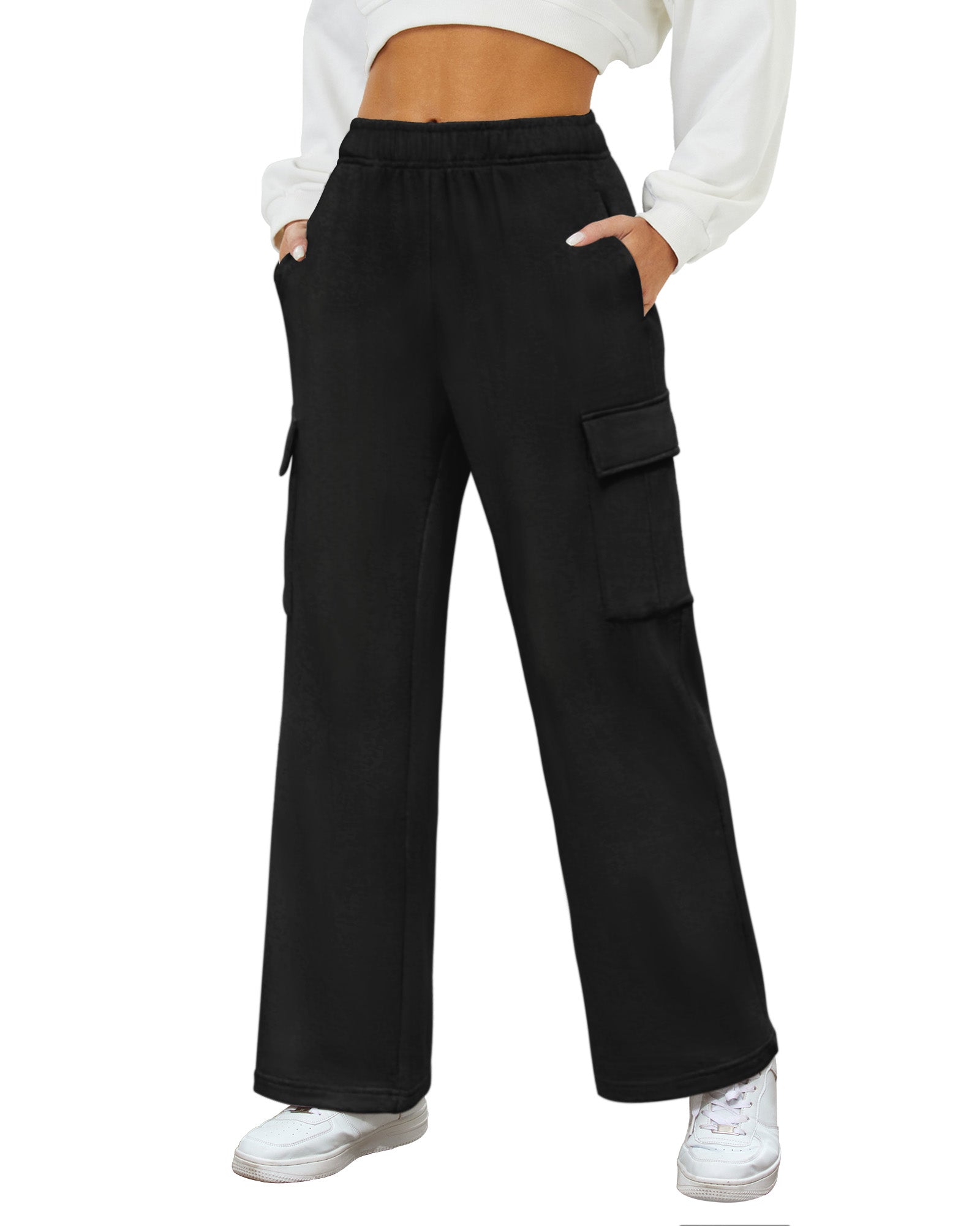 Urban Straight Leg Cargo Sweatpants
