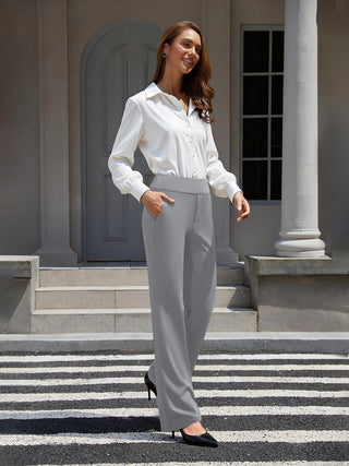 Bootcut Pull On Work Pants