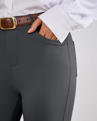 Tailored Stretch Flare Trousers