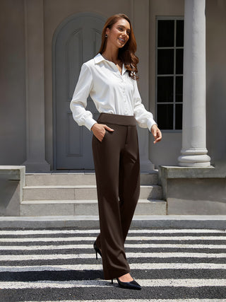 Bootcut Pull On Work Pants