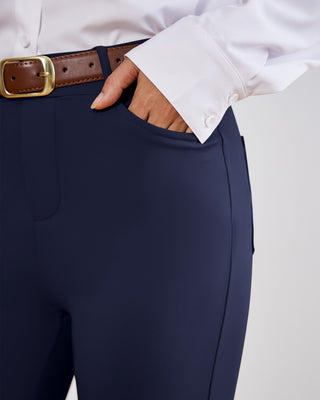 Tailored Stretch Flare Trousers