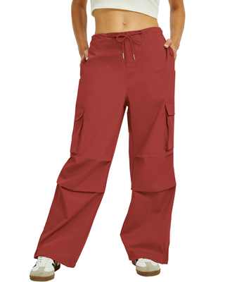 Street Line Parachute Cargo Pants