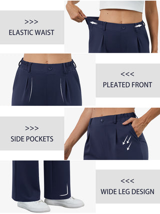 Soft Stretch Wide Leg Work Pants