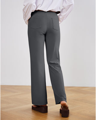 Tailored Stretch Flare Trousers