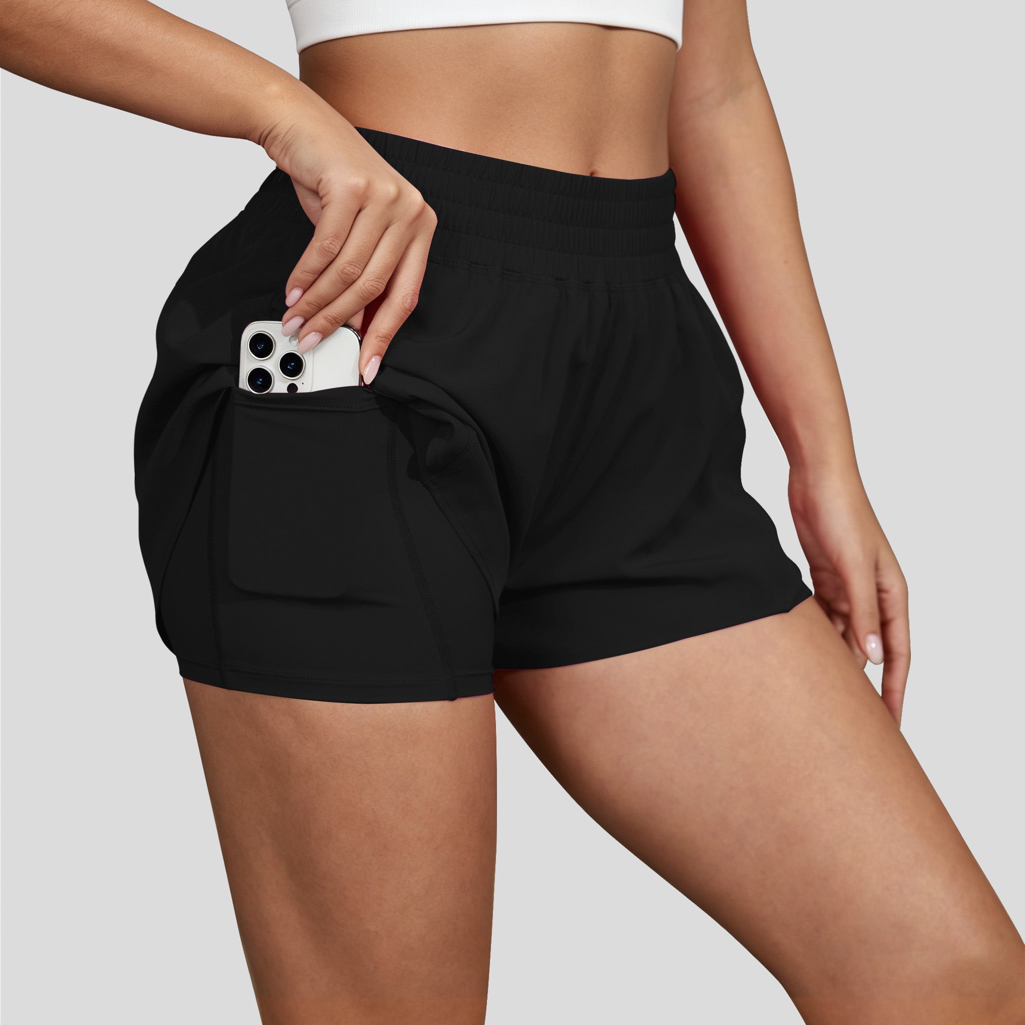 High-Rise Butterfly 2-in-1 Running Shorts