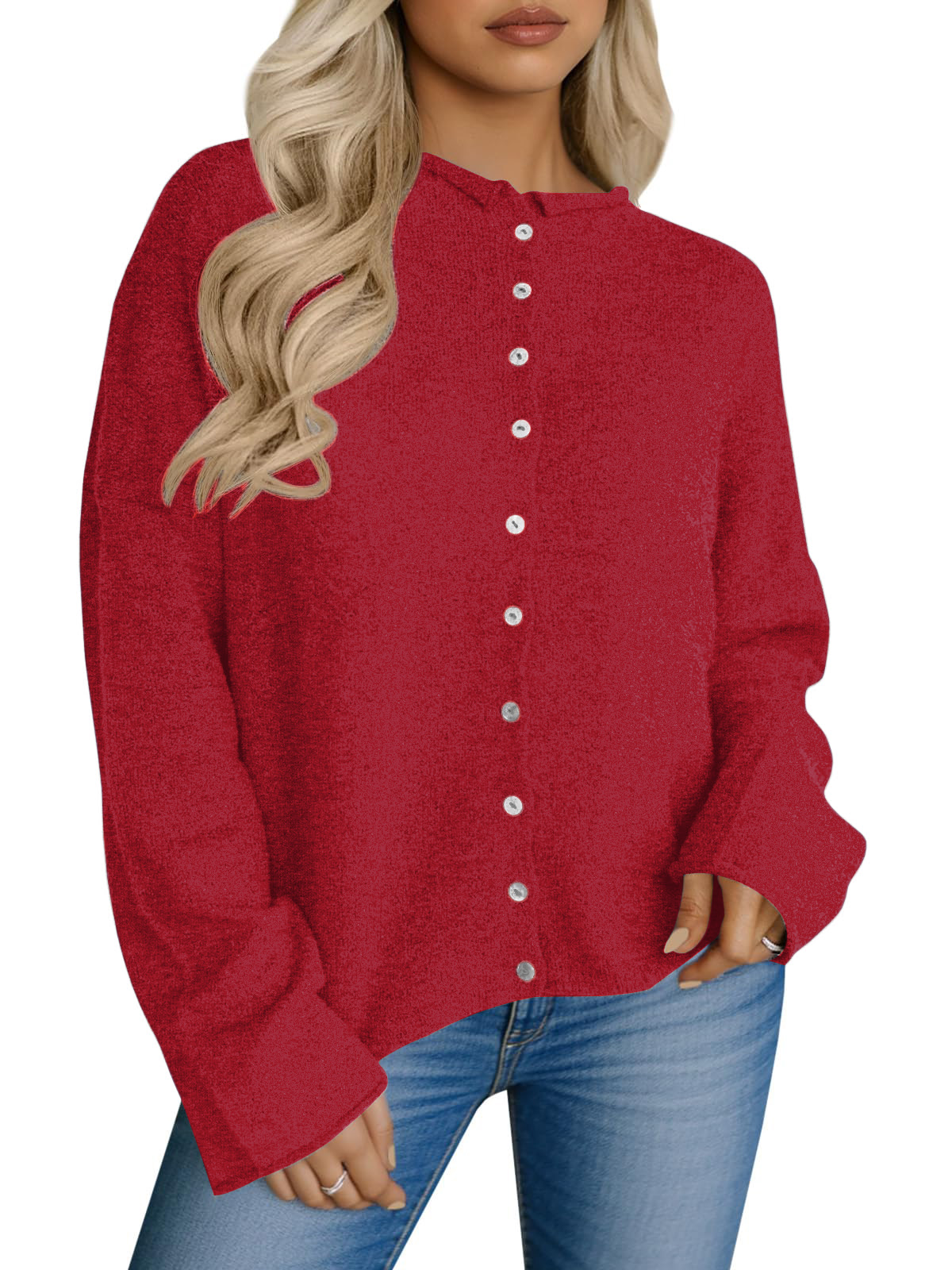 Cozy Knit Button Cardigan