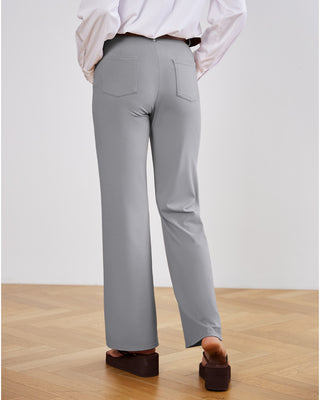 Tailored Stretch Flare Trousers