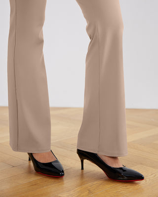 SwanSoft™ Faux-Fly Bootcut Work Trouser