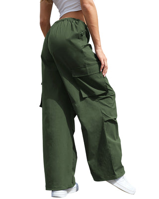 Street Line Parachute Cargo Pants