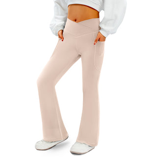 Crossover Flare Pocket Leggings