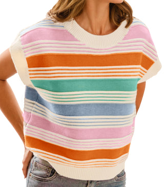 ColorBlock Striped Knit Top