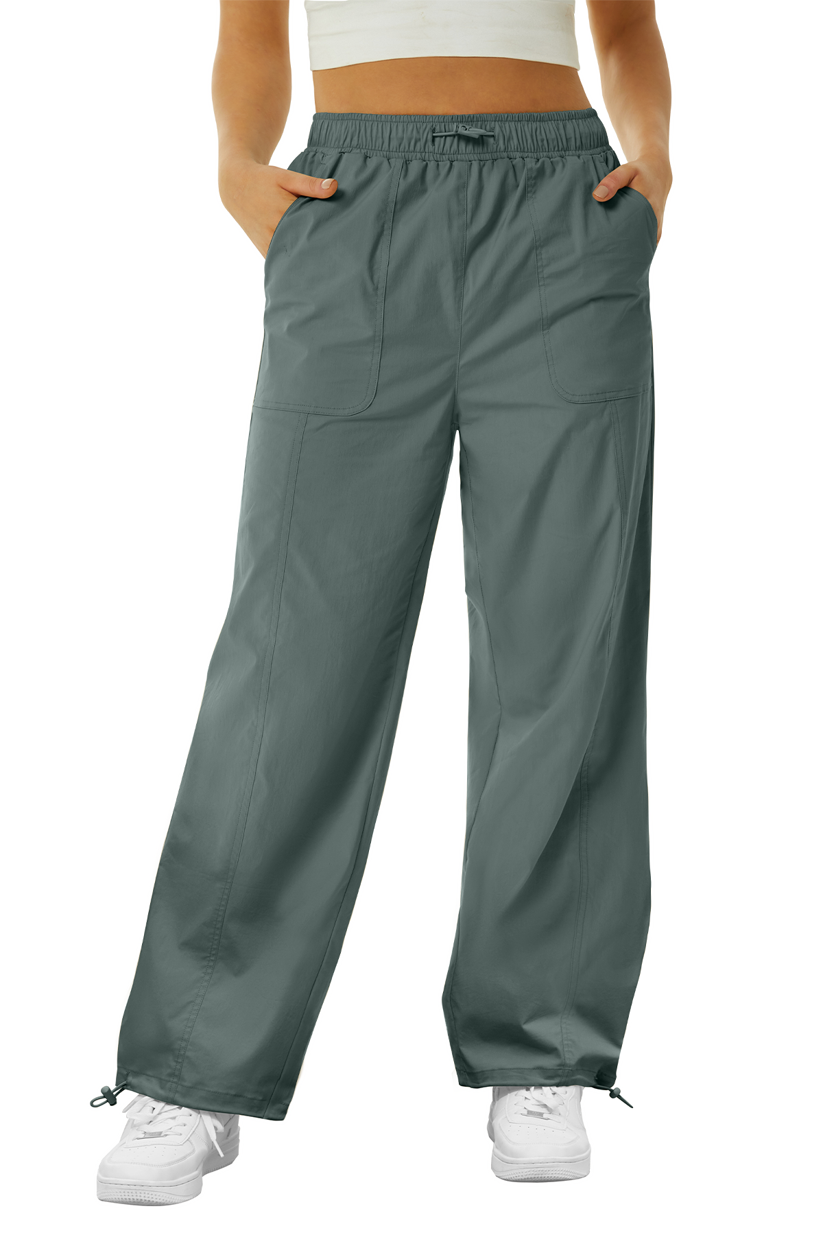 Nylon Drawstring Utility Pants