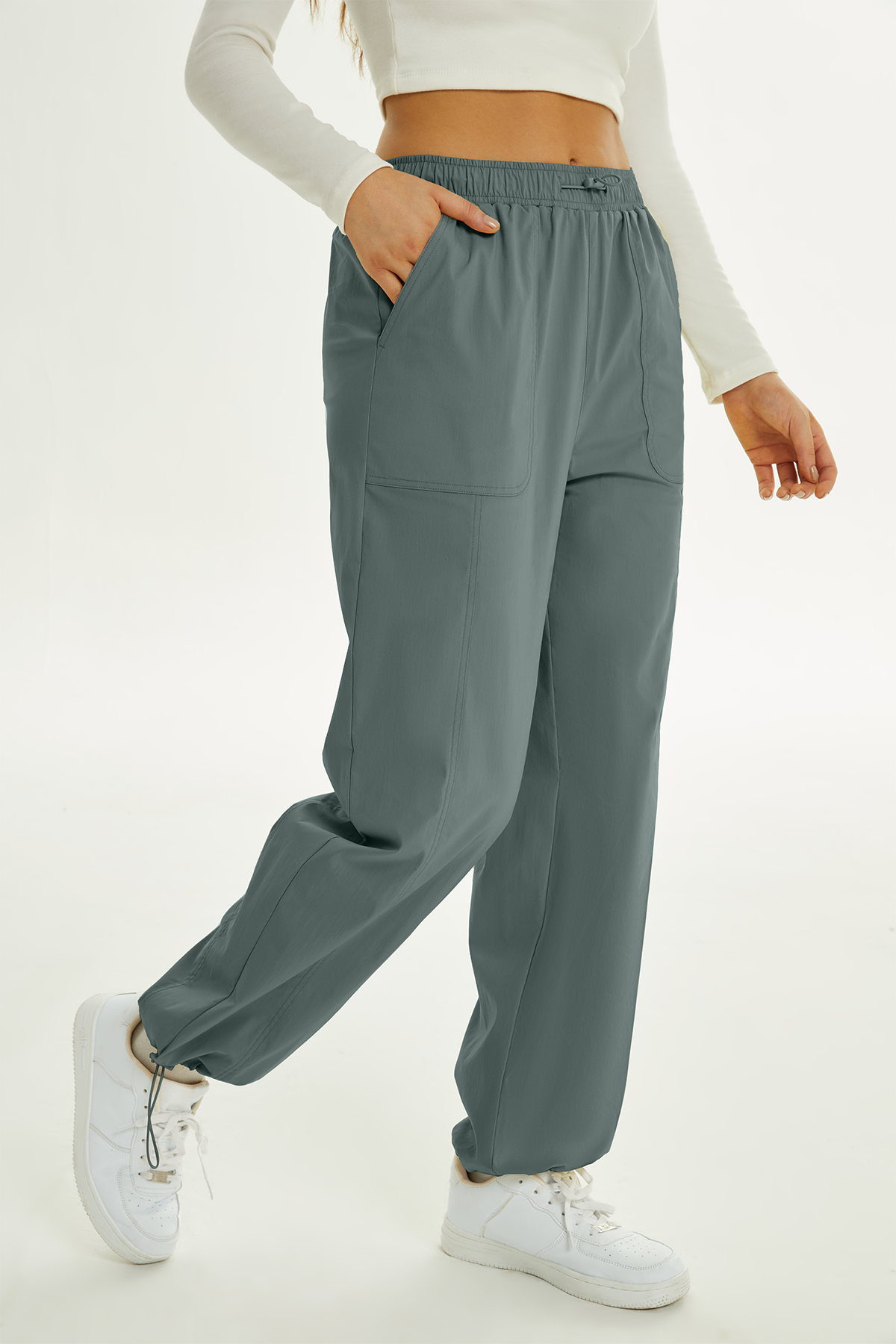 Nylon Drawstring Utility Pants