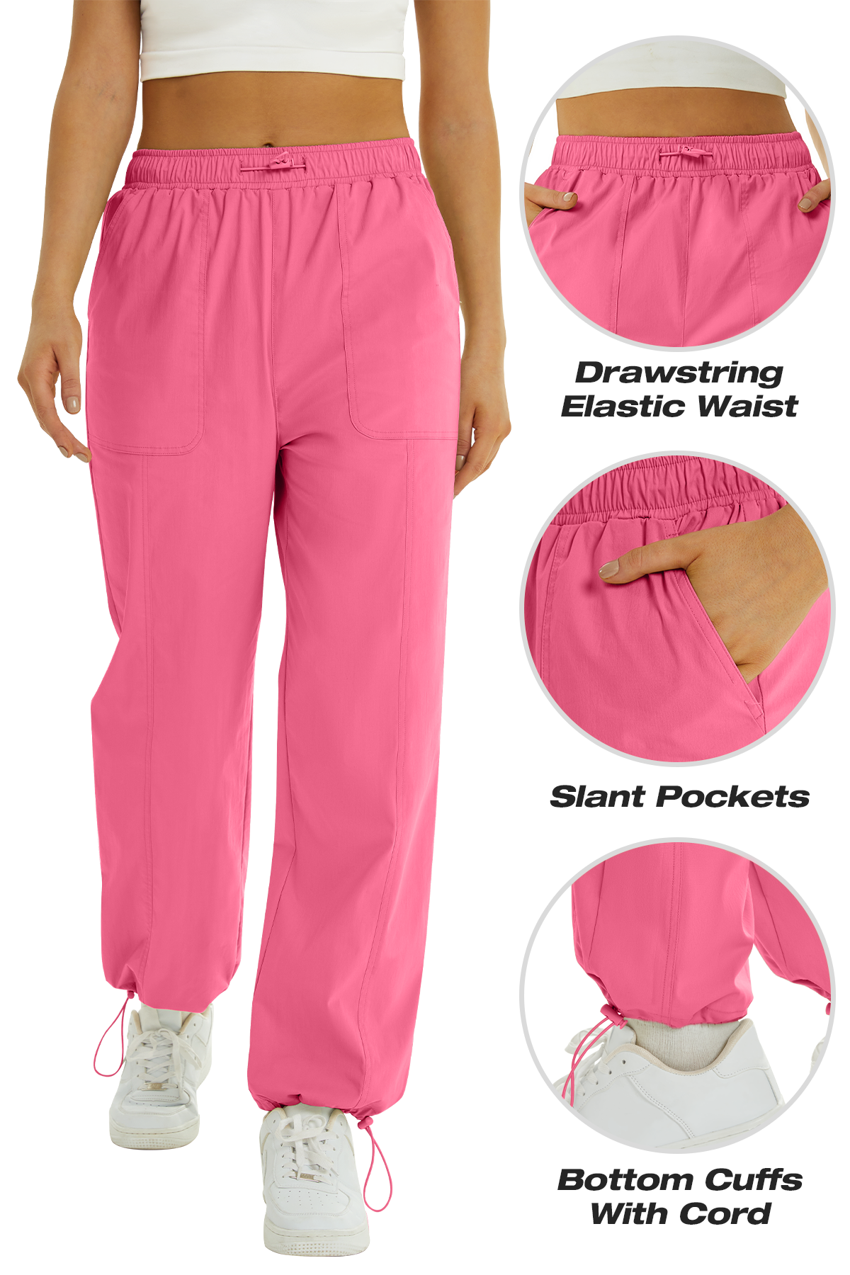 Nylon Drawstring Utility Pants