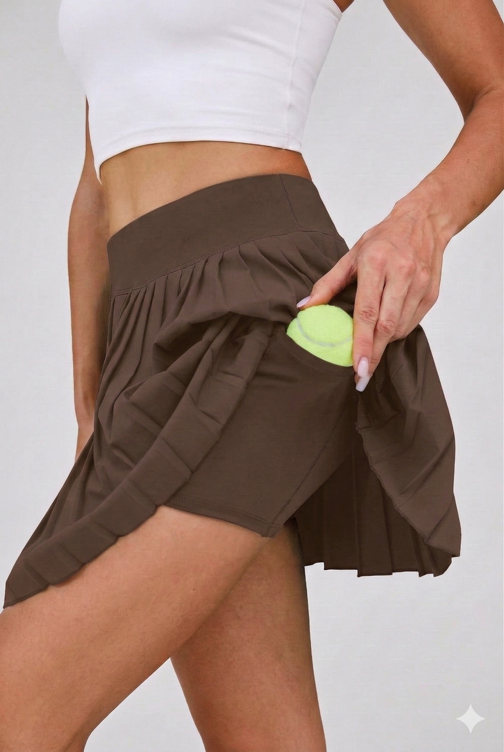 SwanMove™ Origami Micro-Pleat Skort