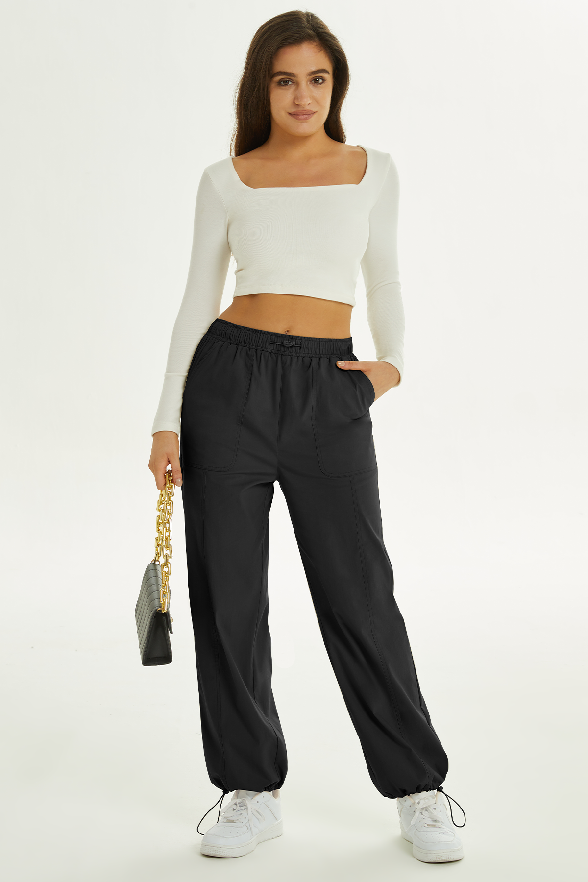 Nylon Drawstring Utility Pants