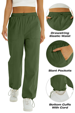Nylon Drawstring Utility Pants