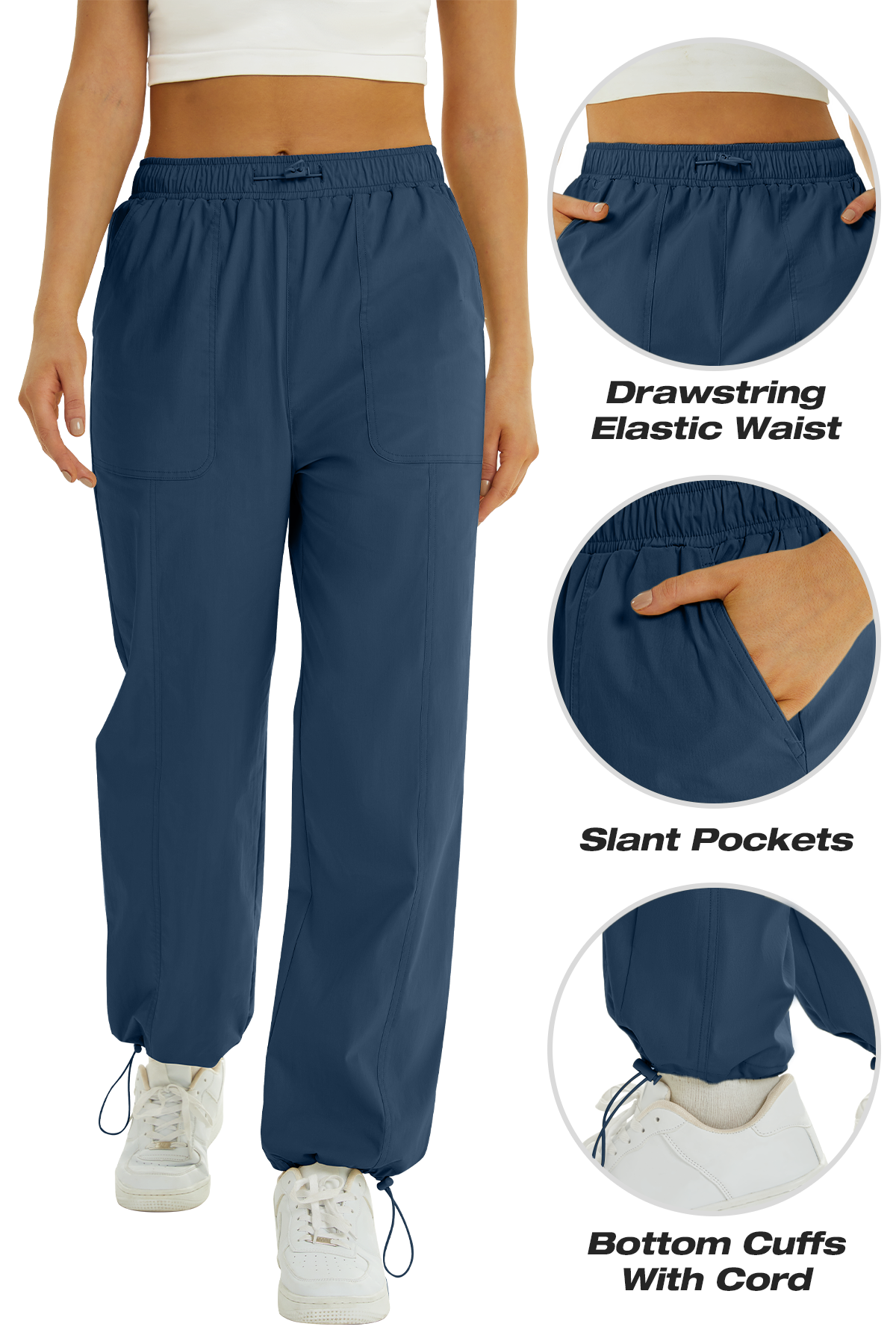 Nylon Drawstring Utility Pants