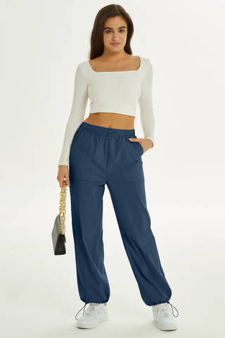 Nylon Drawstring Utility Pants