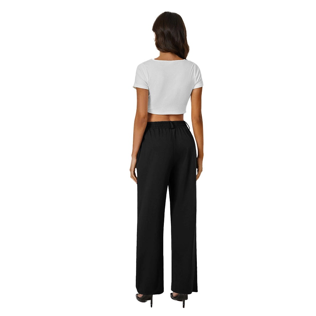 Fireswan Button-Front Wide Leg Pants