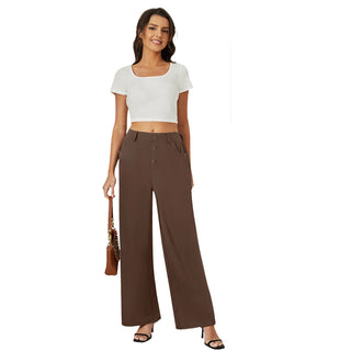 Fireswan Button-Front Wide Leg Pants